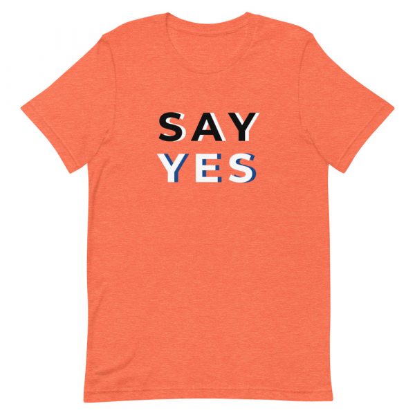 Shirt With Saying - unisex staple t shirt heather orange front 62737ed906faa