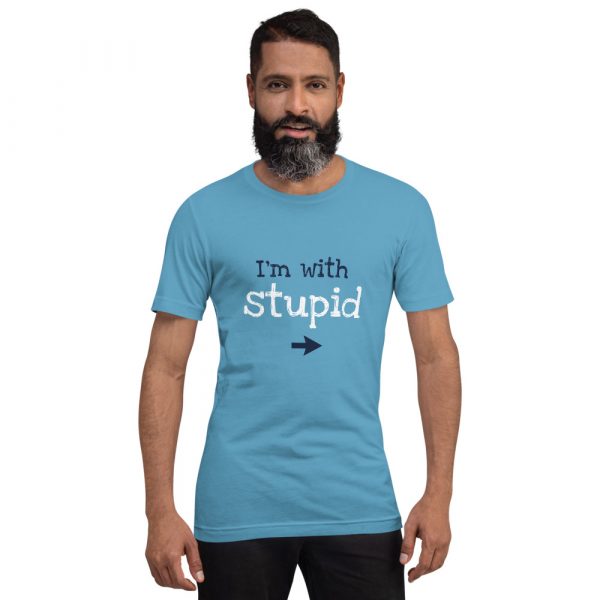 Shirt With Saying - unisex staple t shirt ocean blue front 626e392de9077
