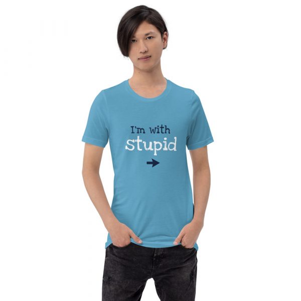 Shirt With Saying - unisex staple t shirt ocean blue front 626e392de9967