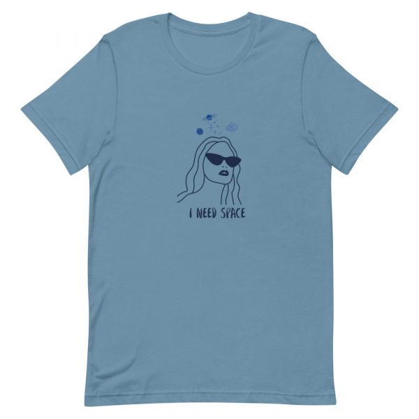 Shirt With Saying - unisex staple t shirt steel blue front 62720d0a1d1bd