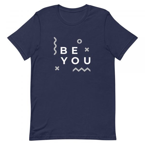 Shirt With Saying - unisex staple t shirt navy front 62b56a0744138
