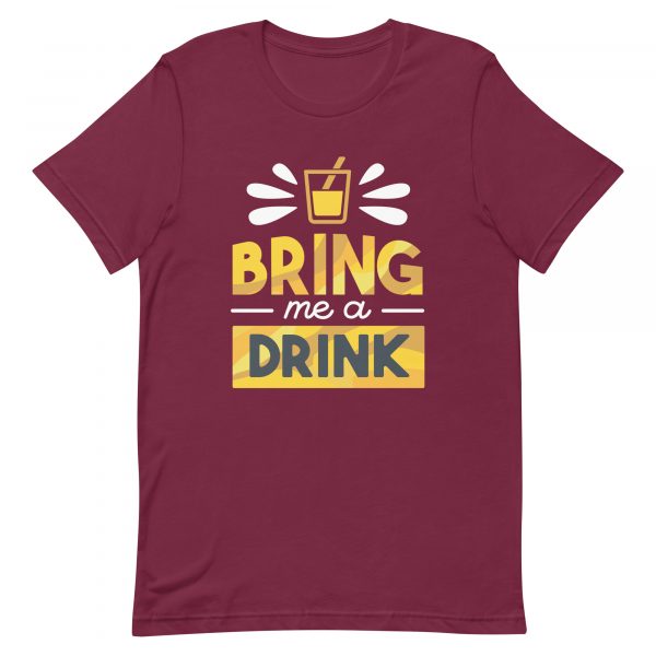 Shirt With Saying - unisex staple t shirt maroon front 62be8e70cba8d