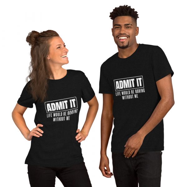 Shirt With Saying - unisex staple t shirt black heather front 6306ef2842e04