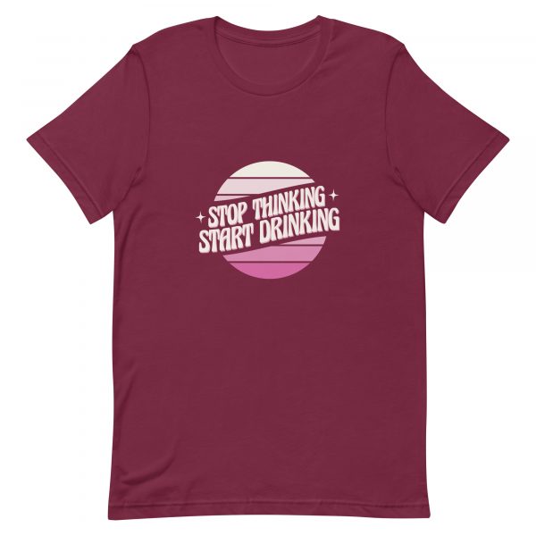 Shirt With Saying - unisex staple t shirt maroon front 6306e9c2045ea