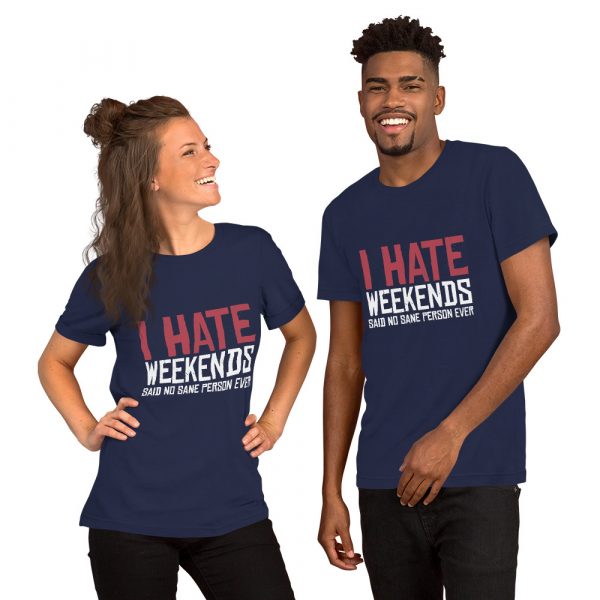 Shirt With Saying - unisex staple t shirt navy front 630469363d7dd