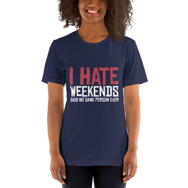 Shirt With Saying - unisex staple t shirt navy front 630469363dfec