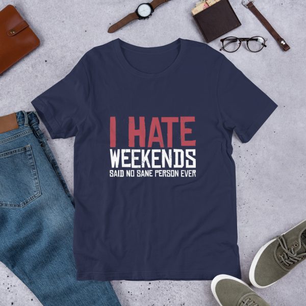 Shirt With Saying - unisex staple t shirt navy front 630469363e716