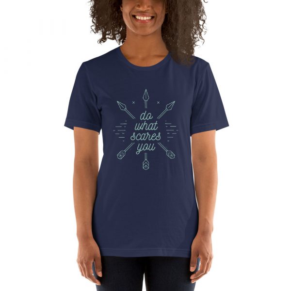 Shirt With Saying - unisex staple t shirt navy front 630af0f21df05