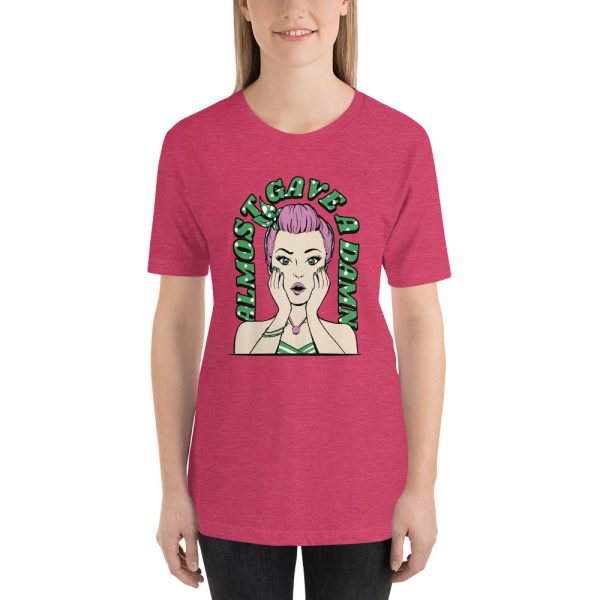 Shirt With Saying - unisex staple t shirt heather raspberry front 635c5bd06ad59