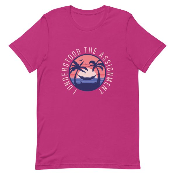 Shirt With Saying - unisex staple t shirt berry front 6393f452b9939