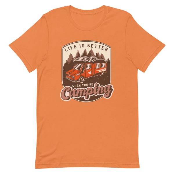 Shirt With Saying - unisex staple t shirt burnt orange front 6397e0f0e3c7e