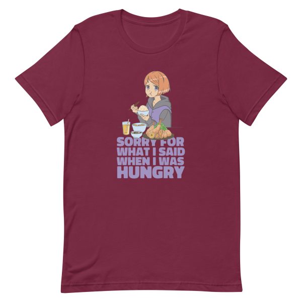 Shirt With Saying - unisex staple t shirt maroon front 63941a4b42373