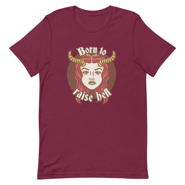 Shirt With Saying - unisex staple t shirt maroon front 6398c29172a36
