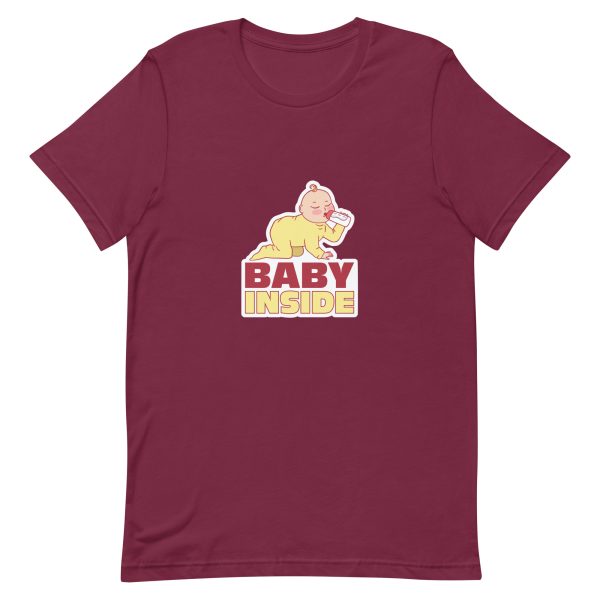 Shirt With Saying - unisex staple t shirt maroon front 63b78ea57df31