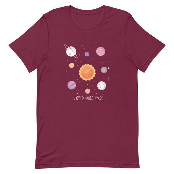Shirt With Saying - unisex staple t shirt maroon front 63b7d4aabef35