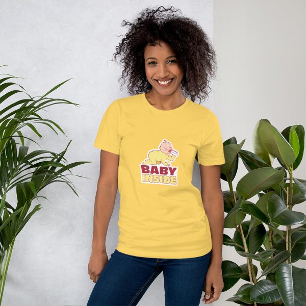 Shirt With Saying - unisex staple t shirt yellow front 63b78ea580dbe