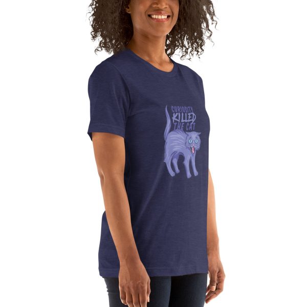 Shirt With Saying - unisex staple t shirt heather midnight navy right front 63db6dd4b7e37