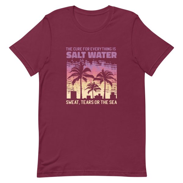 Shirt With Saying - unisex staple t shirt maroon front 63dec5066d9b7