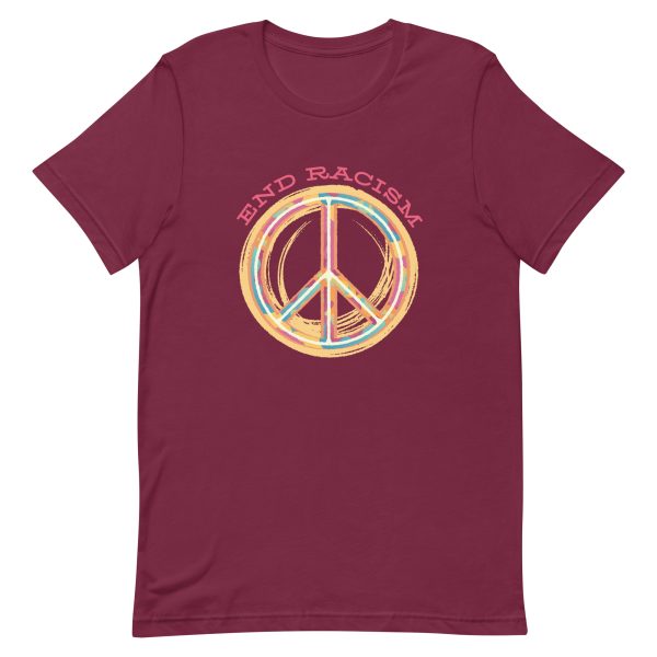 Shirt With Saying - unisex staple t shirt maroon front 63df1dec34575