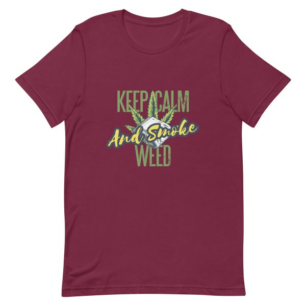 Shirt With Saying - unisex staple t shirt maroon front 63eafed4e1438