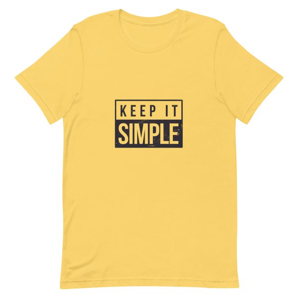 Shirt With Saying - unisex staple t shirt yellow front 63e0a548051a2