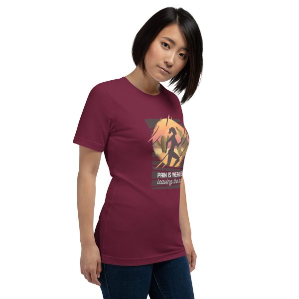 Shirt With Saying - unisex staple t shirt maroon right front 64019d67b1827