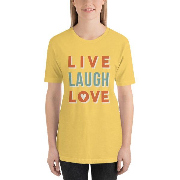 Shirt With Saying - unisex staple t shirt yellow front 641a83a854419